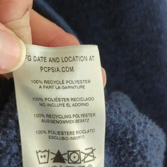 Patagonia Better Sweater Mens L Blue Logo 1/4 Zip Gorpcore Hiking - Picture 4 of 9